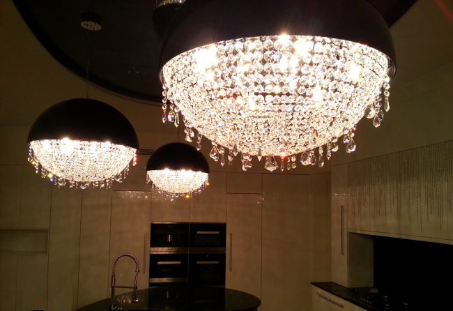 Glitter Ball Kristálycsillár, Kristály függeszték, Kristály lámpa