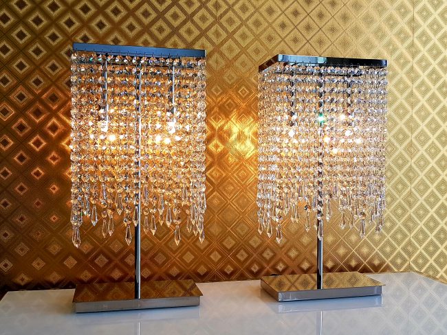 Kristaly Asztali Lámpa